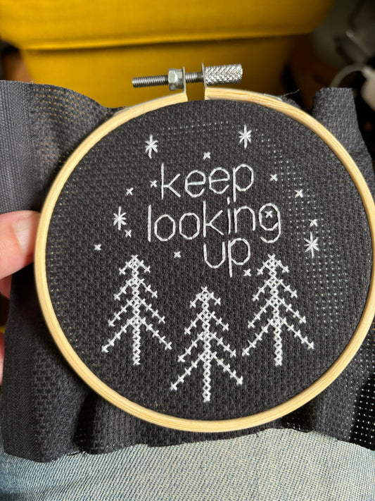 Keep Looking Up Cross Stitch Kit