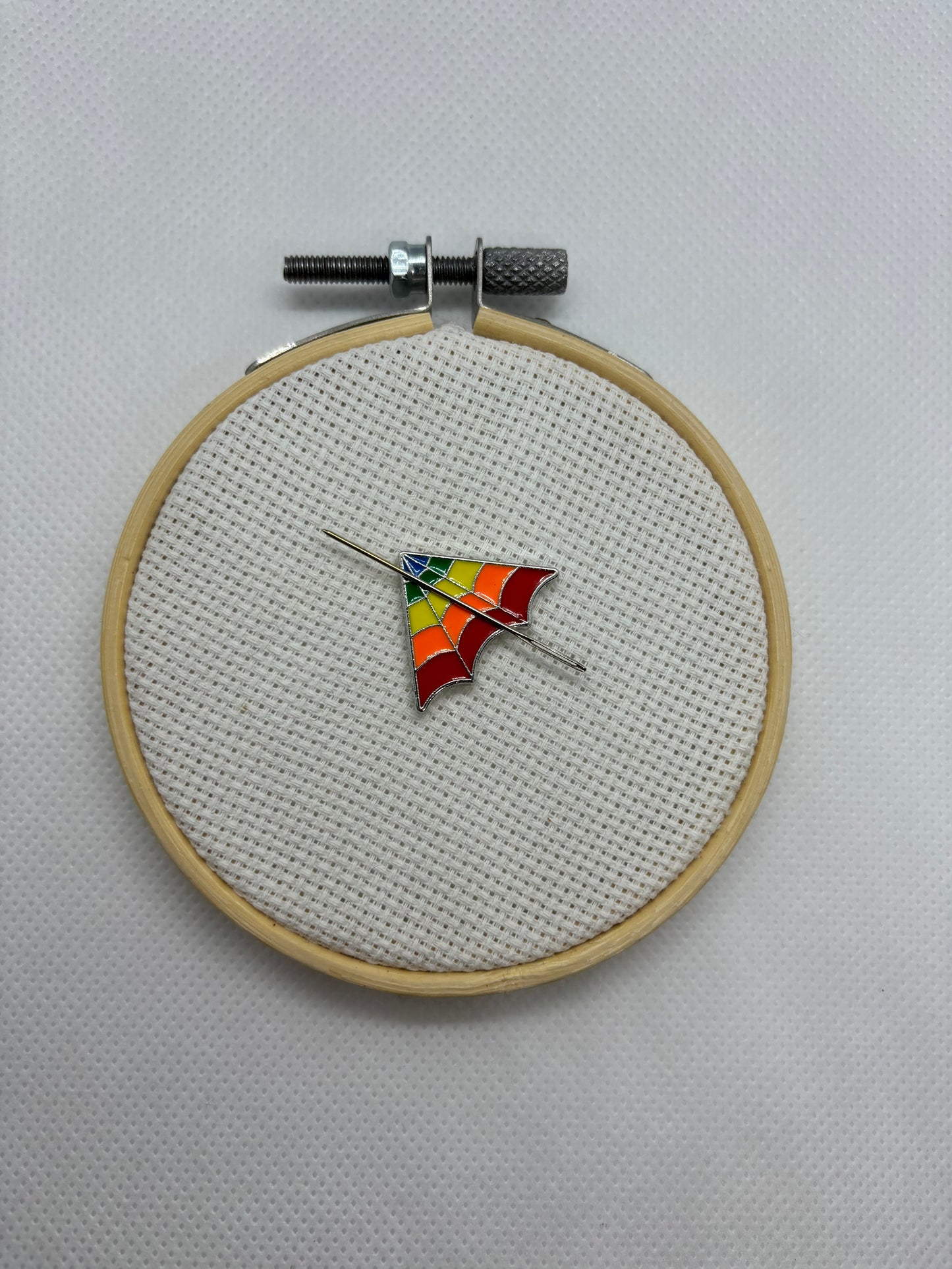 Rainbow Cobweb Needle Minder
