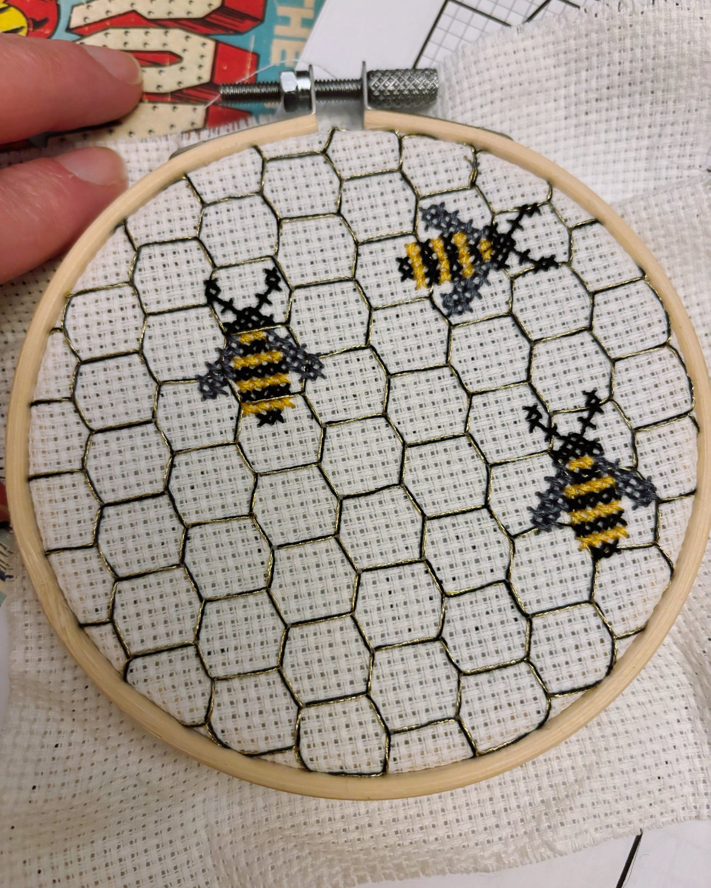 Beehive Cross Stitch Kit