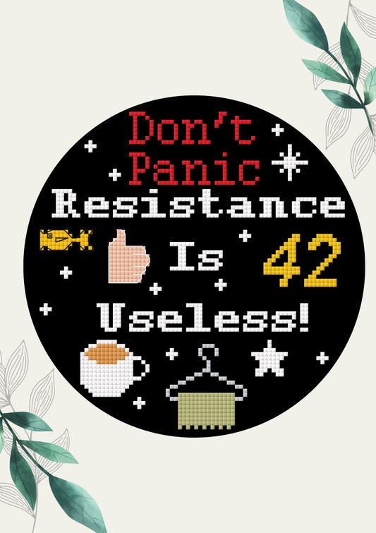 Hitchhikers Guide to the Galaxy PDF Cross Stitch Pattern